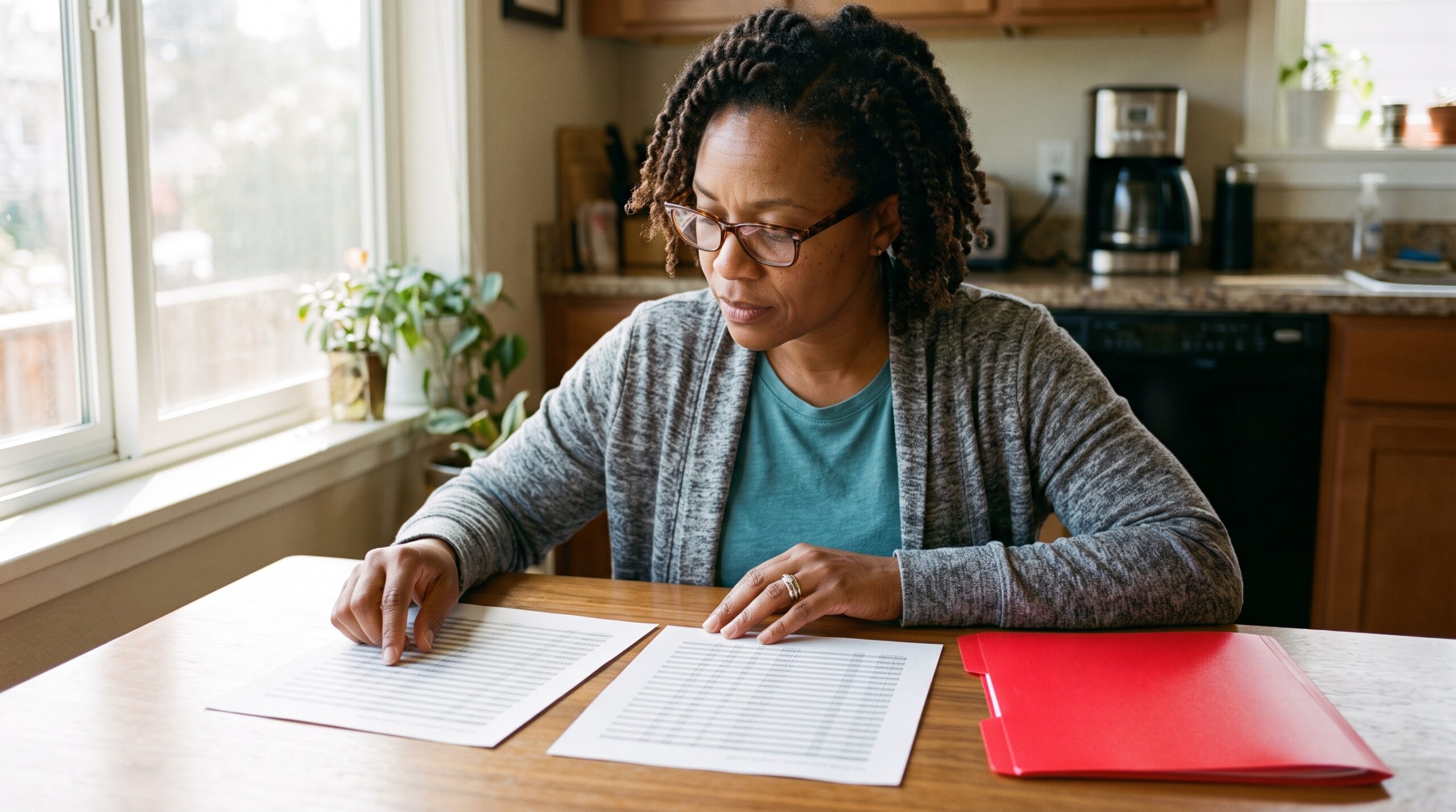 Comparing printed plan summaries side by side can make the trade-offs among three coverage options easier to see.